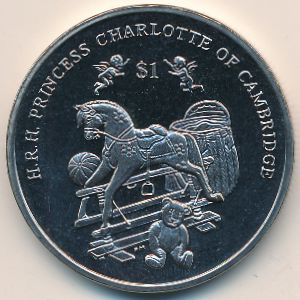 Virgin Islands, 1 dollar, 2015