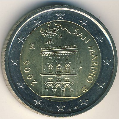Сан-Марино, 2 евро (2002–2007 г.)