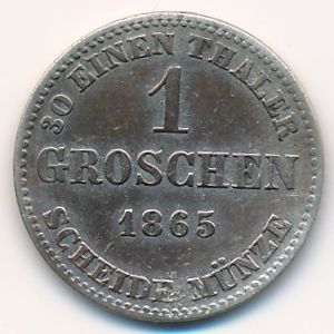 Saxe-Coburg-Gotha, 1 groschen, 1865–1870