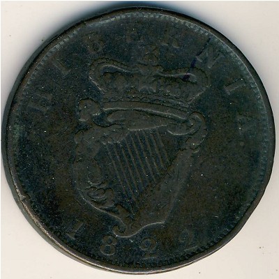 Ireland, 1 penny, 1822–1823