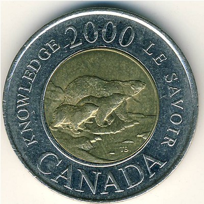 Canada, 2 dollars, 2000