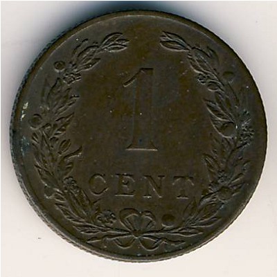 Netherlands, 1 cent, 1901