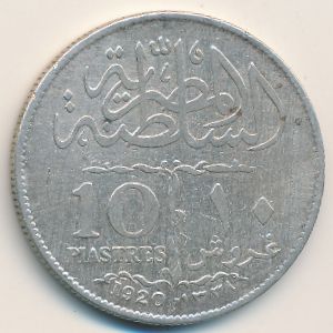 Egypt, 10 piastres, 1920