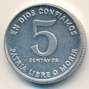 Nicaragua, 5 centavos, 1981