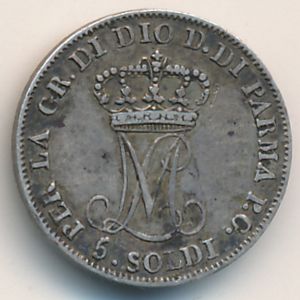Парма, 5 сольдо (1815–1830 г.)