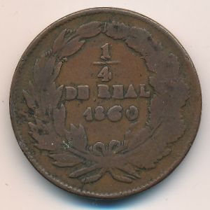 Mexico, 1/4 real, 1860–1866