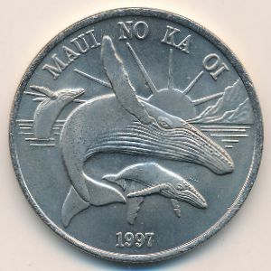 Hawaiian Islands., 1 dollar, 1997