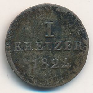 Nassau, 1 kreuzer, 1817–1828