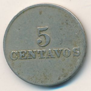 Costa Rica, 5 centavos, 1917