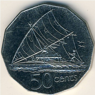 Фиджи, 50 центов (1990–2000 г.)