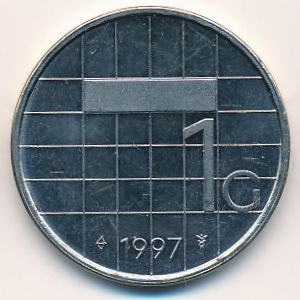 Нидерланды, 1 гульден (1982–2001 г.)
