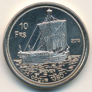 Tromelin Island., 10 francs, 2013