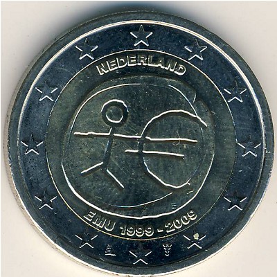 Нидерланды, 2 евро (2009 г.)