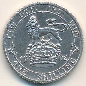 Great Britain, 1 shilling, 1902–1910