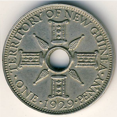 Новая Гвинея, 1 пенни (1929 г.)