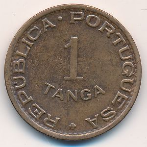 Portuguese India, 1 tanga, 1947