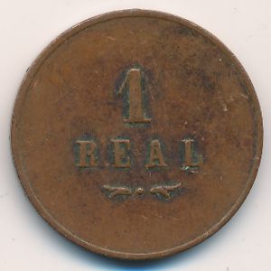 Guatemala, 1 real, 0