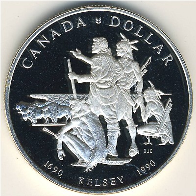 Канада, 1 доллар (1990 г.)