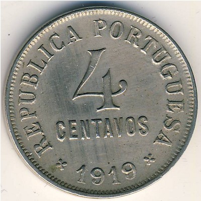 Portugal, 4 centavos, 1917–1919