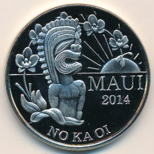 Hawaiian Islands., 2 dollars, 2014