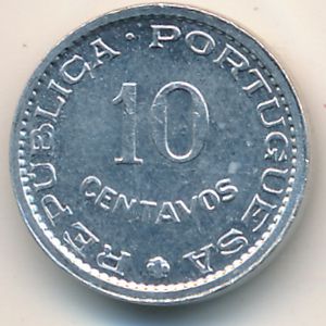 Angola, 10 centavos, 1974