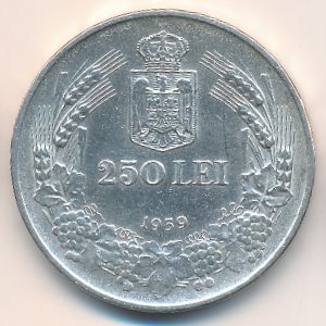 Romania, 250 lei, 1939–1940