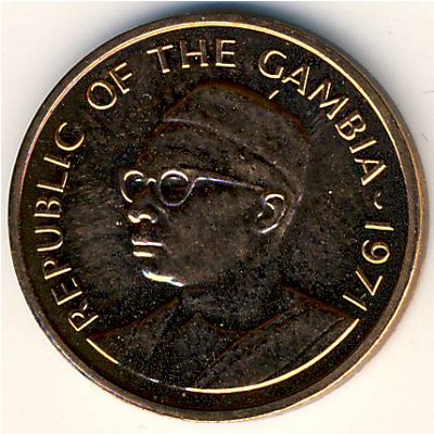 The Gambia, 1 butut, 1971–1974