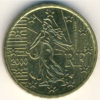 Франция, 10 евроцентов (1999–2006 г.)