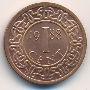 Суринам, 1 цент (1987–2021 г.)