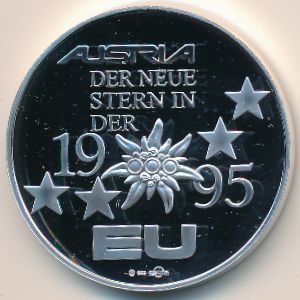 Austria., 5 ecu, 1995