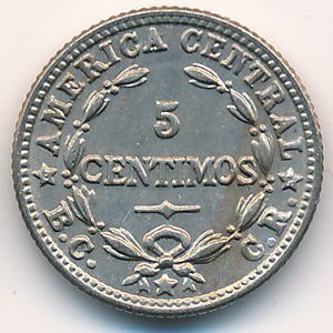 Costa Rica, 5 centimos, 1951