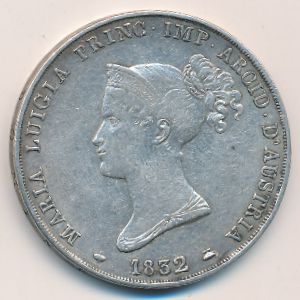 Parma, 5 lire, 1815–1832
