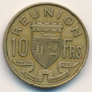 Реюньон, 10 франков (1964–1973 г.)