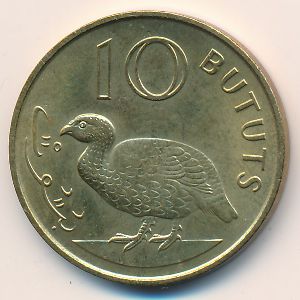 The Gambia, 10 bututs, 1971
