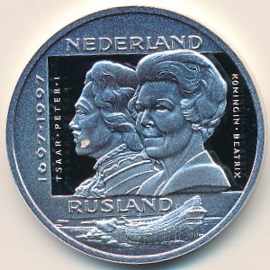 Netherlands., 2 1/2 ecu, 1997