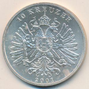 Austria., 10 kreuzer, 2001–2002