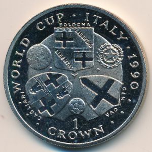 Isle of Man, 1 crown, 1990