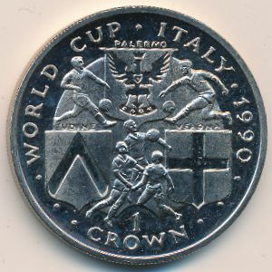 Isle of Man, 1 crown, 1990