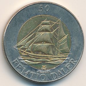 Aland Islands., 50 daler, 1994