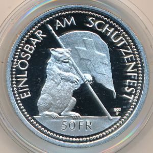 Switzerland., 50 francs, 1994