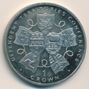 Gibraltar, 1 crown, 1993