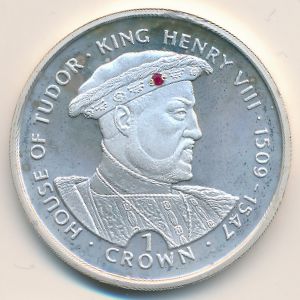 Gibraltar, 1 crown, 1999