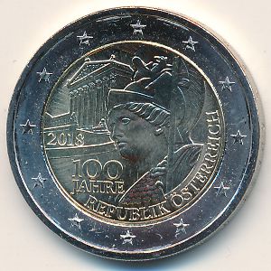 Austria, 2 euro, 2018