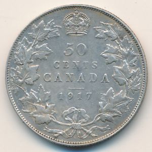 Canada, 50 cents, 1912–1919