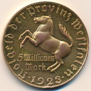 Вестфалия., 5000000 марок (1923 г.)