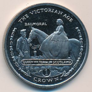 Gibraltar, 1 crown, 2001