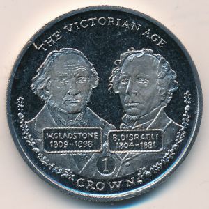 Gibraltar, 1 crown, 2001