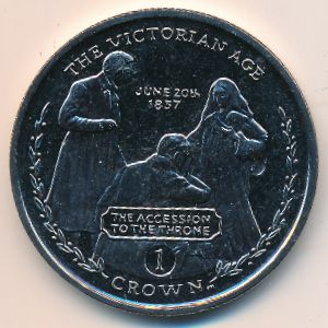 Gibraltar, 1 crown, 2001