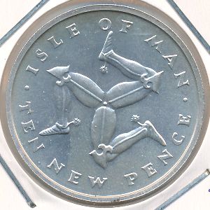 Isle of Man, 10 new pence, 1975