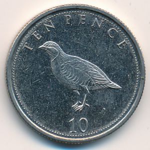Гибралтар, 10 пенсов (2014–2017 г.)